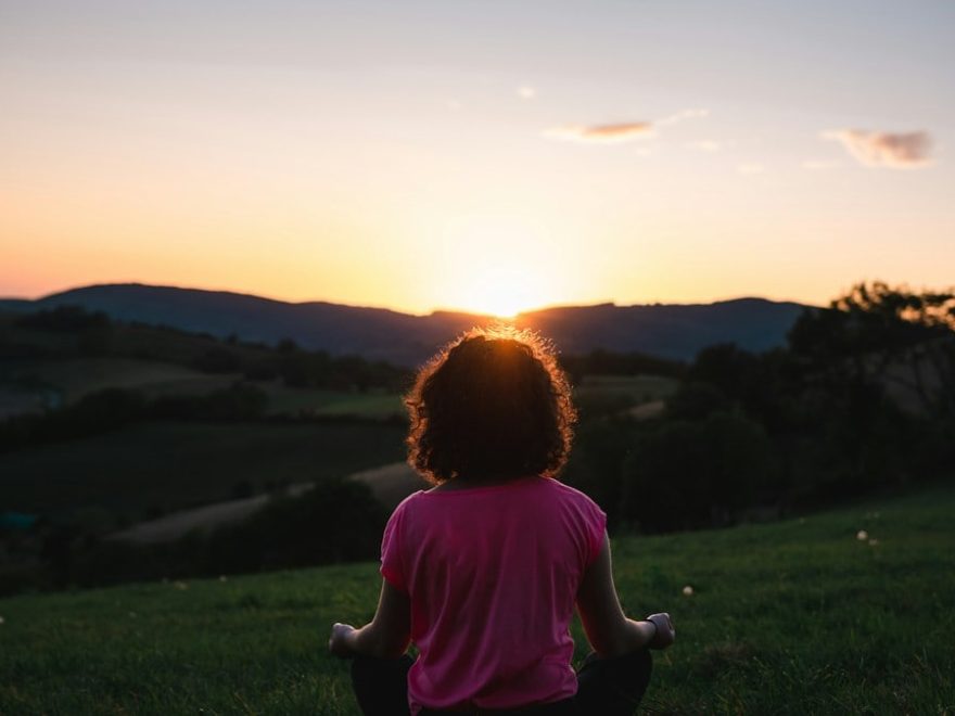 Meditation time during yoga practice
